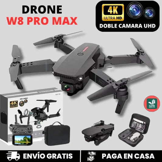 NUEVO DRONE W8 PRO MAX 2025 CON INTELIGENCIA ARTIFICIAL + ESTUCHE DE REGALO.