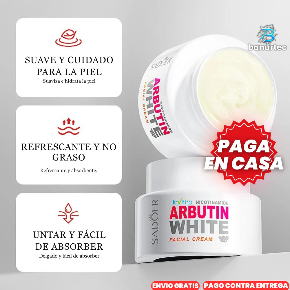 Oferta Especial: ArbutinWhite™ Crema Blanqueadora De Nicotinamida y Arbutina