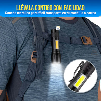 Oferta Especial: Titanix™ Linterna táctica + (1 Batería recargable extra 🎁)