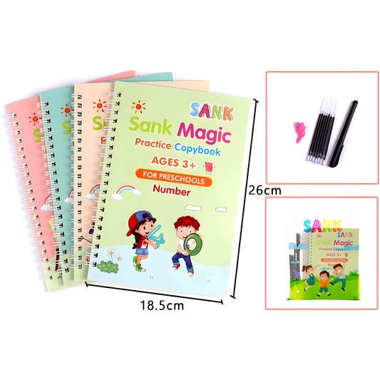 Niño curioso: Cuaderno Montessori de líneas, números y patrones (a partir de 3 años)