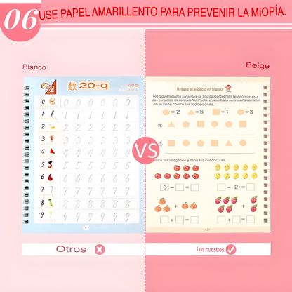 Niño curioso: Cuaderno Montessori de líneas, números y patrones (a partir de 3 años.)